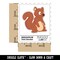 Sitting Squirrel Cartoon Critter Waterproof Vinyl Phone Tablet Laptop Water Bottle Sticker Set - 5 Pack